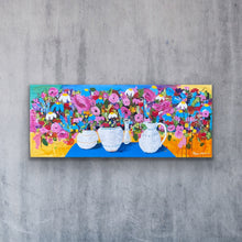 Load image into Gallery viewer, Floating flowers (not framed) 152cm(W)x61cm(H)x3.5cm(D)