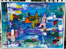 Load image into Gallery viewer, Little red trolley 105cm(w)x79cm(h)