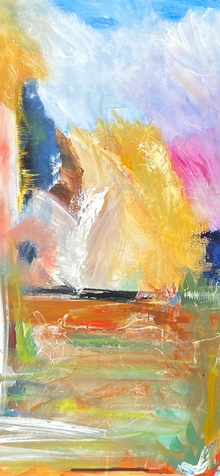 Arid blooms 101cm(W)x76cm(H) Not framed