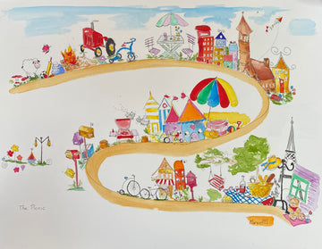 The Picnic 80cm x 61cm