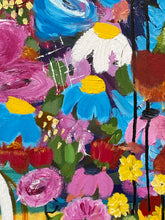 Load image into Gallery viewer, Floating flowers 152cm(W)x61cm(H)x3.5cm(D)
