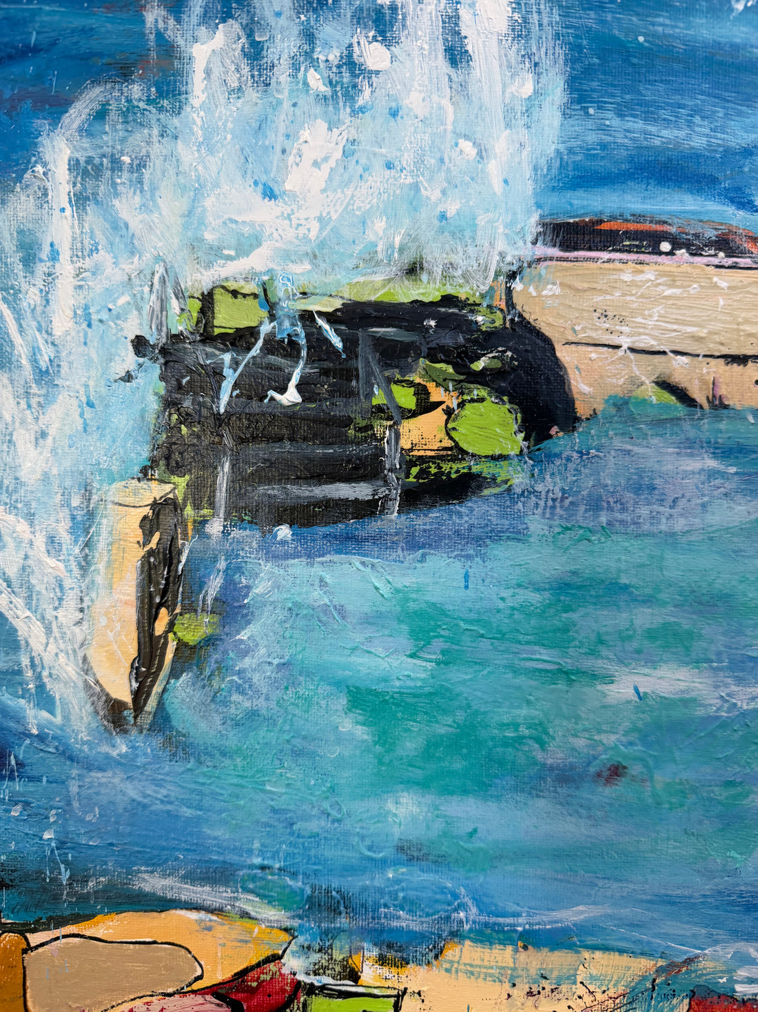 Anchored from the storm 112cm(w)x92cm(h)