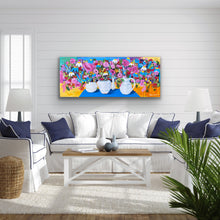 Load image into Gallery viewer, Floating flowers 152cm(W)x61cm(H)x3.5cm(D)
