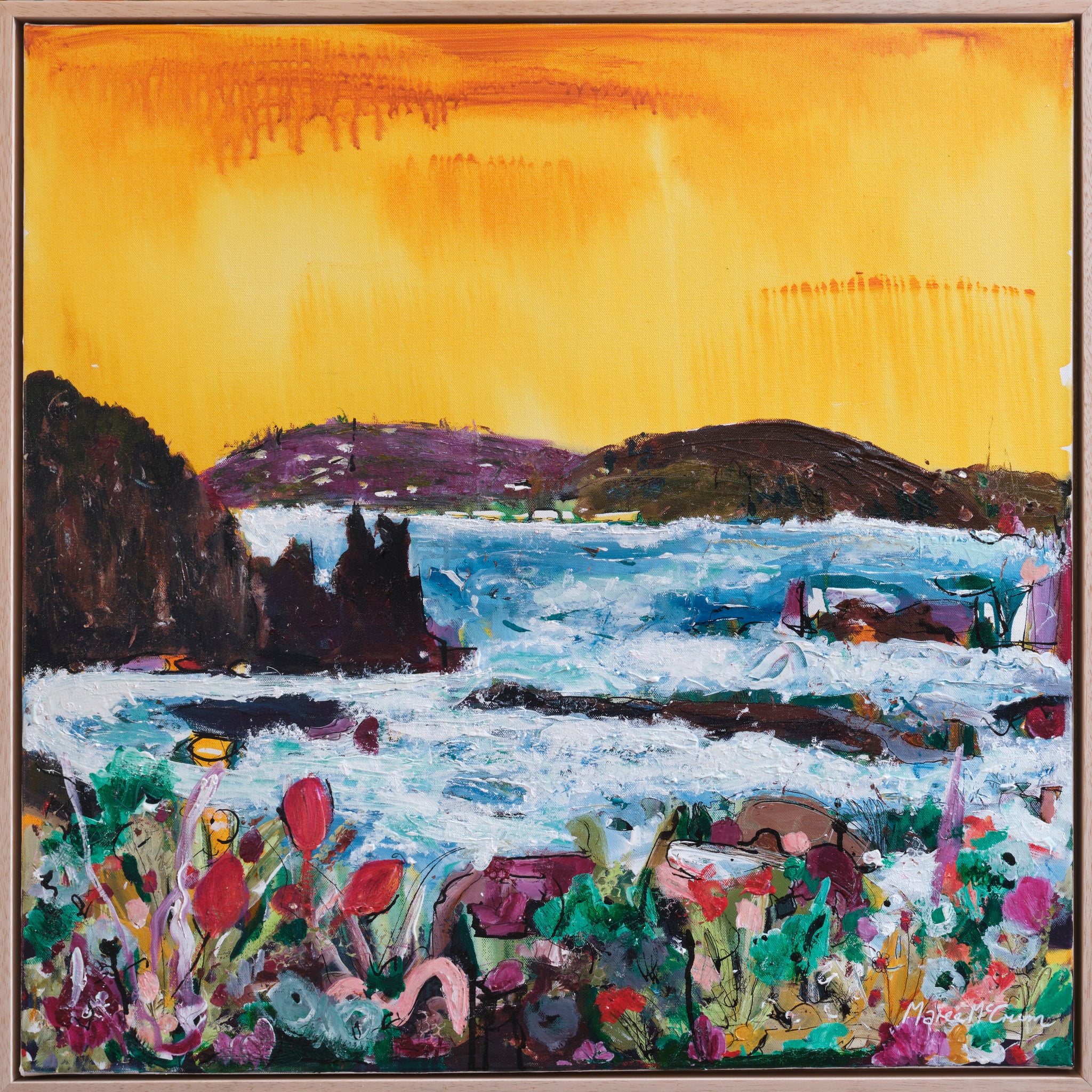 Changing tide, Cathedral Rock 80cmx80cm