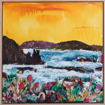 Changing tide, Cathedral Rock 80cmx80cm