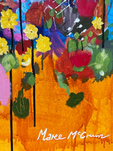 Load image into Gallery viewer, Floating flowers 152cm(W)x61cm(H)x3.5cm(D)
