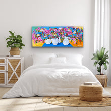 Load image into Gallery viewer, Floating flowers 152cm(W)x61cm(H)x3.5cm(D)
