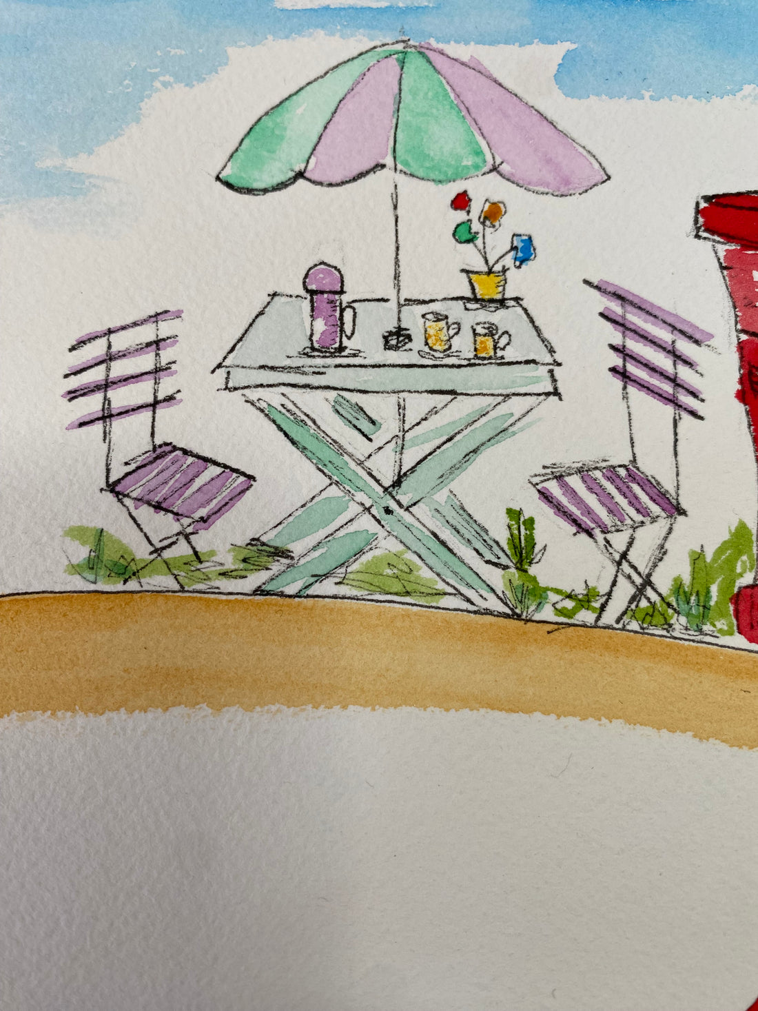 The Picnic 80cm x 61cm