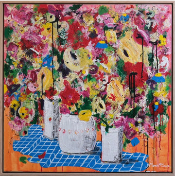 Three’s a crowd 80cmx80cmx4cm