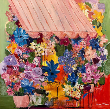 Parisian Florist 95cmx95cm