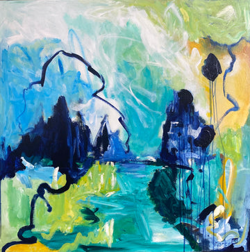 Trekking (The Peaks) 101cm x 101cm Not framed