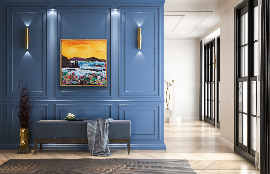 Changing tide, Cathedral Rock 80cmx80cm