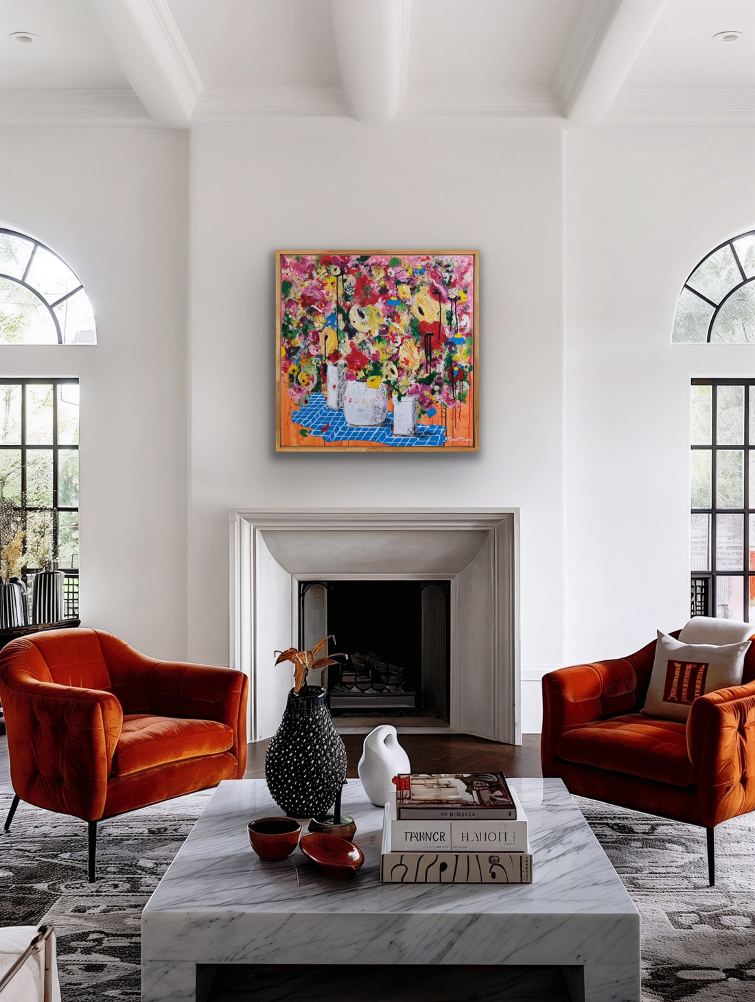 Three’s a crowd 80cmx80cmx4cm