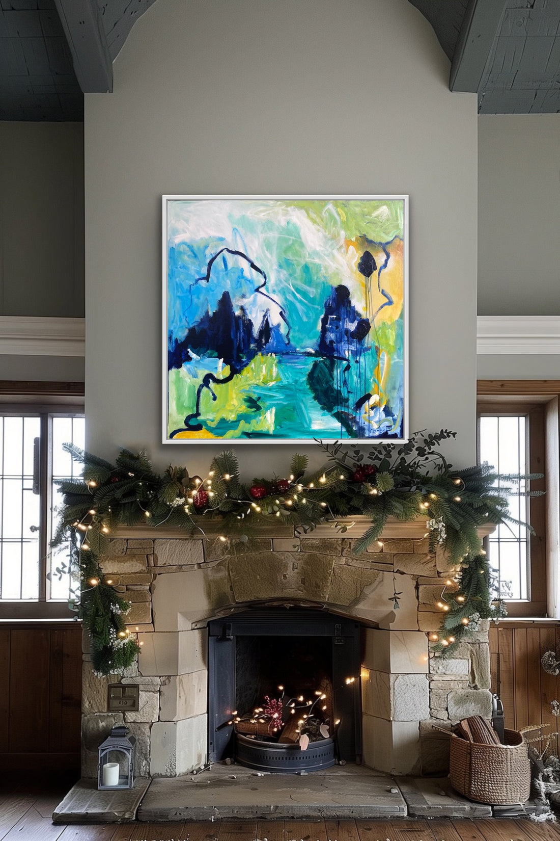 Blues 100cm(W)x100cm(H)