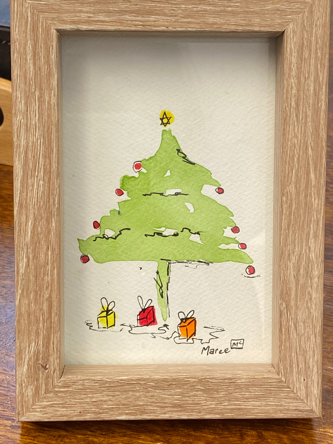 Christmas tree (timber look frame)